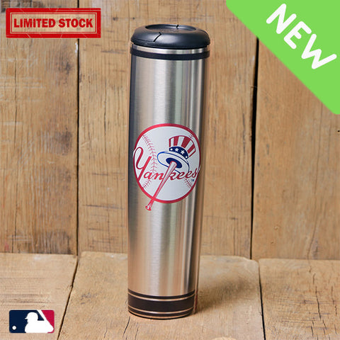 New York Yankees Metal Dugout Mug | Stainless Steel Baseball Bat Mug MLB Teams - Metal Dugout Mug Dugout Mugs®   