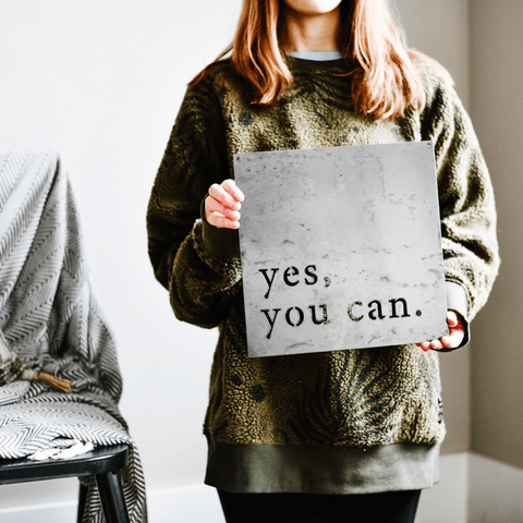 'Yes, You Can' Wall Decor Wall Decor - YinzerShop