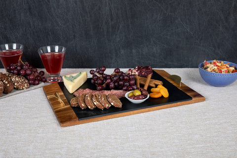 Pittsburgh Steelers - Covina Acacia and Slate Serving Tray  Picnic Time Family of Brands   