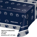 Penn State Nittany Lions Plastic Table Cover, 54"x108" Sports Party Supplies PartyDecorations.com