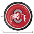 Ohio State Buckeyes Paper Plates (8/Pkg) Sports Party Supplies PartyDecorations.com