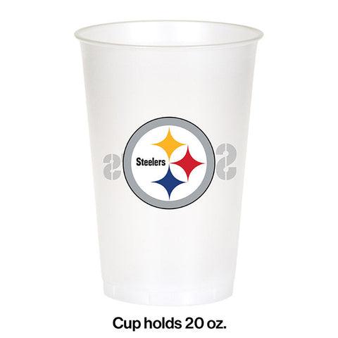 Pittsburgh Steelers Plastic Cup, 20 Oz (8/Pkg)