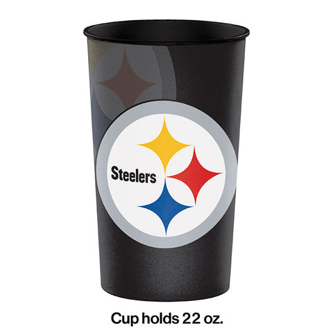 Pittsburgh Steelers 22 Oz Plastic Cup Sports Party Supplies PartyDecorations.com