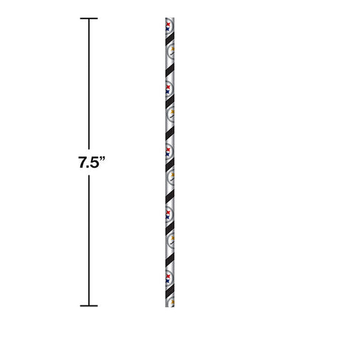 Pittsburgh Steelers Paper Straws (24/Pkg)