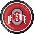 Ohio State Buckeyes Paper Plates (8/Pkg) Sports Party Supplies PartyDecorations.com