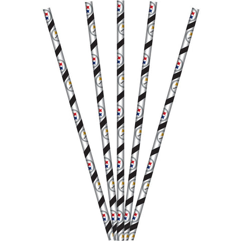 Pittsburgh Steelers Paper Straws (24/Pkg)