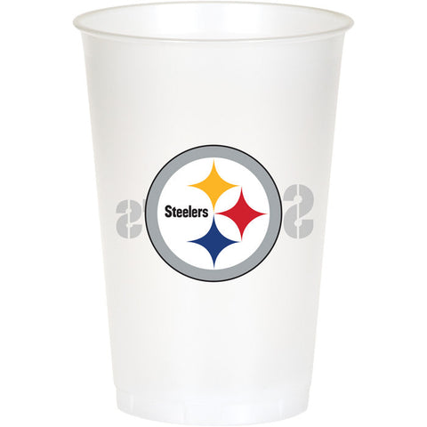 Pittsburgh Steelers Plastic Cup, 20 Oz (8/Pkg)