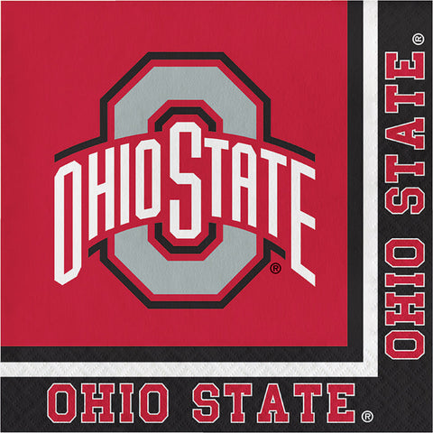 Ohio State Buckeyes Napkins (20/Pkg)