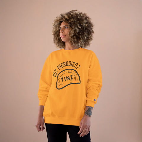 Yinz Got Pierogies? - Champion Sweatshirt Sweatshirt - YinzerShop