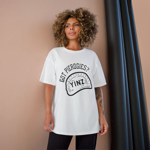 Yinz Got Pierogies? - Champion T-Shirt T-Shirt - YinzerShop