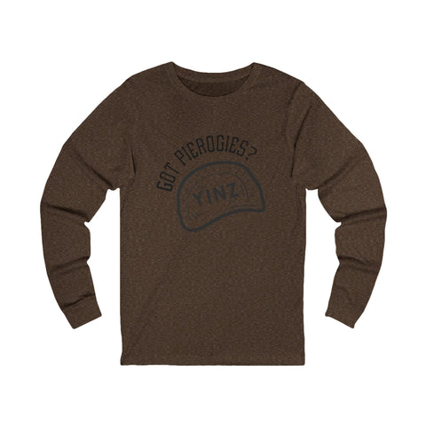 Yinz Got Pierogies? - Unisex Long Sleeve Tee Long Sleeve Shirt - YinzerShop
