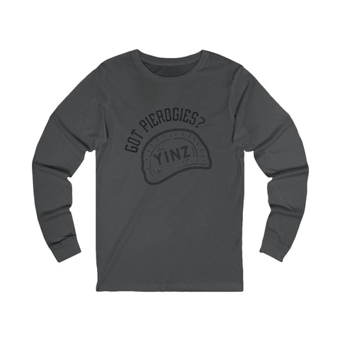 Yinz Got Pierogies? - Unisex Long Sleeve Tee Long Sleeve Shirt - YinzerShop