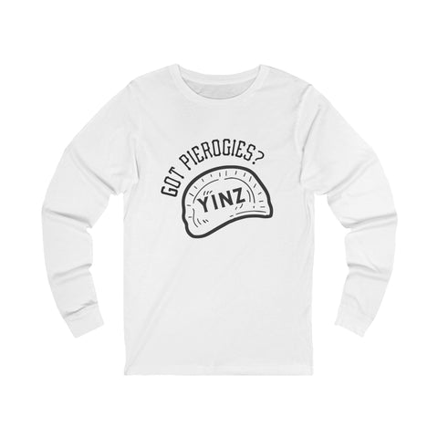 Yinz Got Pierogies? - Unisex Long Sleeve Tee Long Sleeve Shirt - YinzerShop