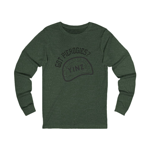Yinz Got Pierogies? - Unisex Long Sleeve Tee Long Sleeve Shirt - YinzerShop