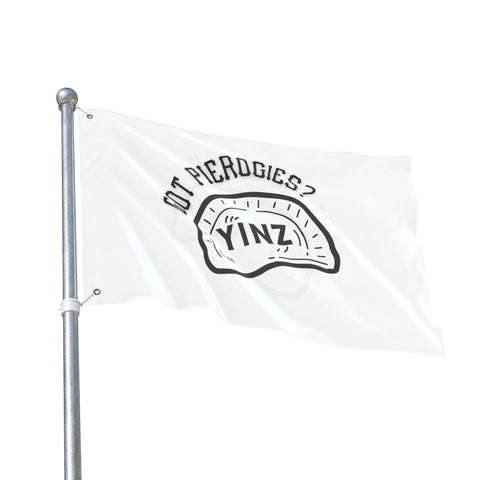 Yinz Got Pierogis? - Double Sided Flag Home Decor - YinzerShop