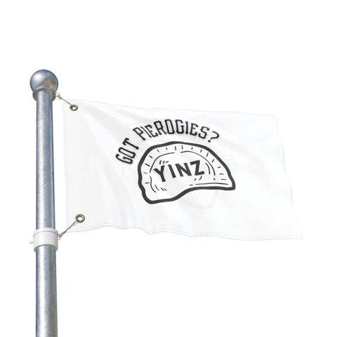 Yinz Got Pierogis? - Double Sided Flag Home Decor - YinzerShop