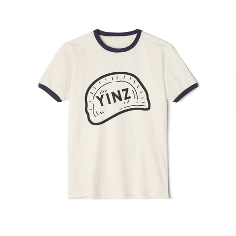 Yinz Pierogi - Unisex Cotton Ringer T-Shirt T-Shirt - YinzerShop