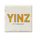 YINZ Pittsburgh Yinzer Ceramic Drink Coaster by The Doodle Line Coaster - YinzerShop