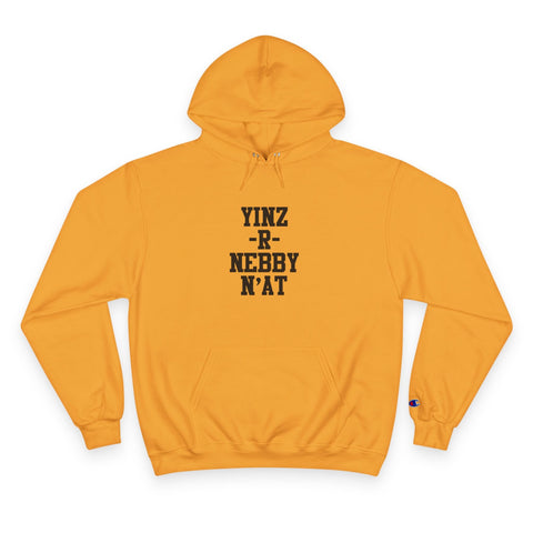 Yinz R Nebby - Print on back - Champion Hoodie Hoodie - YinzerShop