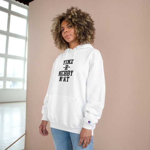 Yinz R Nebby - Print on back - Champion Hoodie Hoodie - YinzerShop