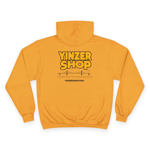 Yinz R Nebby - Print on back - Champion Hoodie Hoodie - YinzerShop