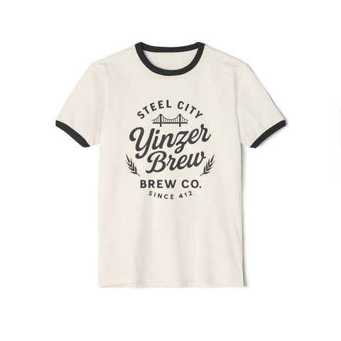 Yinzer Brew - Unisex Cotton Ringer T-Shirt T-Shirt - YinzerShop