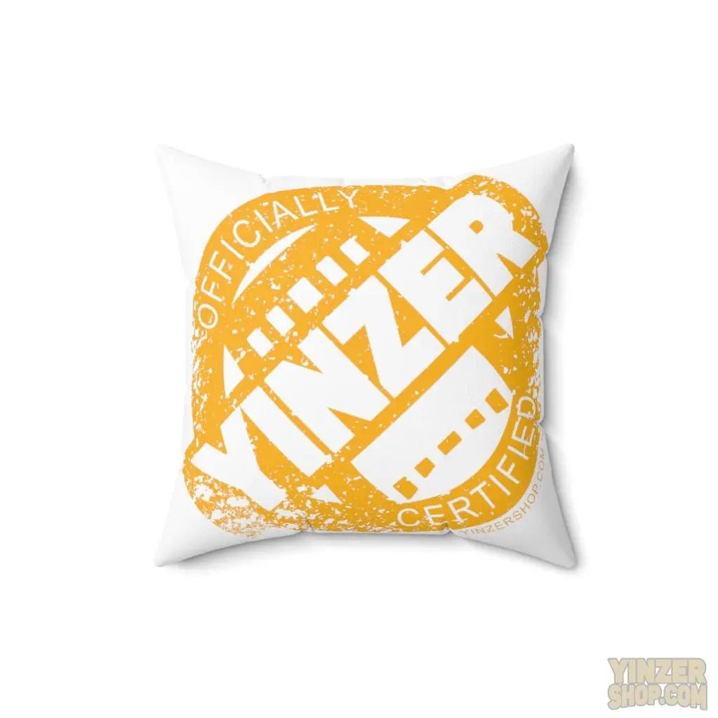 Yinzer Certified Spun Polyester Square Pillow Home Decor Printify 14" × 14"  
