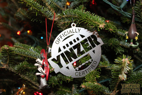 Yinzer Christmas Ornament – Hand Polished Steel Holiday Tree Decoration Gift Christmas Tree Ornament - YinzerShop