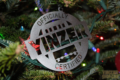 Yinzer Christmas Ornament – Hand Polished Steel Holiday Tree Decoration Gift Christmas Tree Ornament - YinzerShop