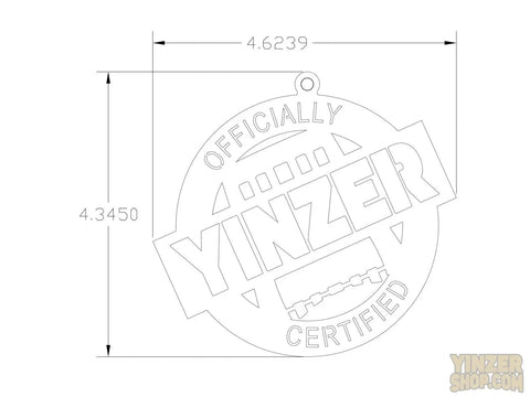 Yinzer Christmas Ornament – Hand Polished Steel Holiday Tree Decoration Gift Christmas Tree Ornament - YinzerShop