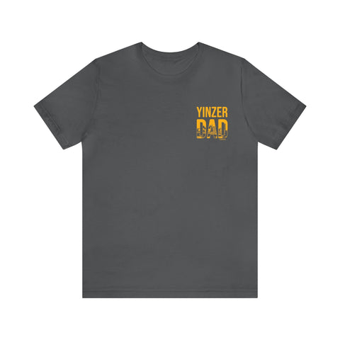 Pittsburgh Yinzer Dad T-shirt - Graphic on the Back T-Shirt Printify Asphalt S 