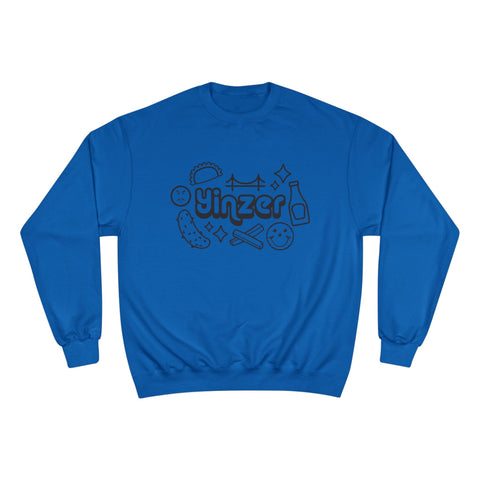 Yinzer Icon Doodles - Champion Sweatshirt Sweatshirt - YinzerShop