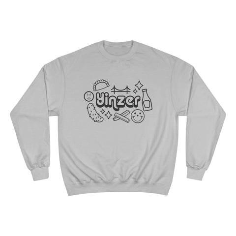 Yinzer Icon Doodles - Champion Sweatshirt Sweatshirt - YinzerShop