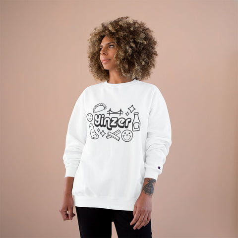 Yinzer Icon Doodles - Champion Sweatshirt Sweatshirt - YinzerShop