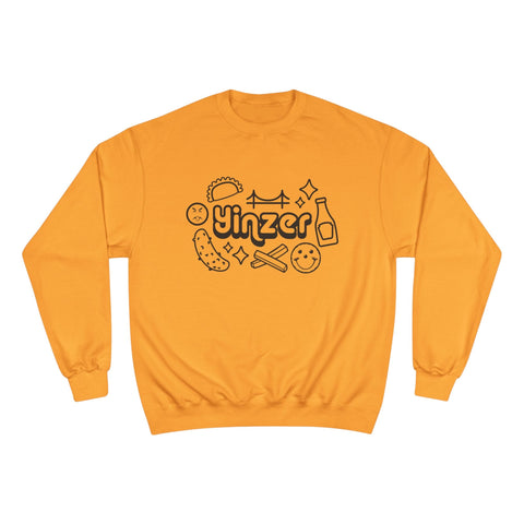 Yinzer Icon Doodles - Champion Sweatshirt Sweatshirt - YinzerShop
