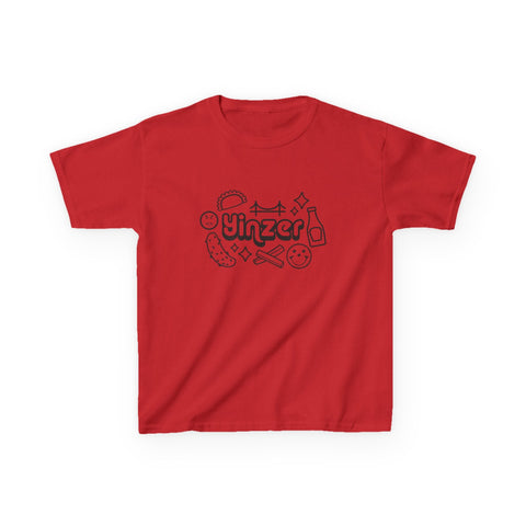 Yinzer Icon Doodles - Kids Graphic T-Shirt Kids Apparel - YinzerShop