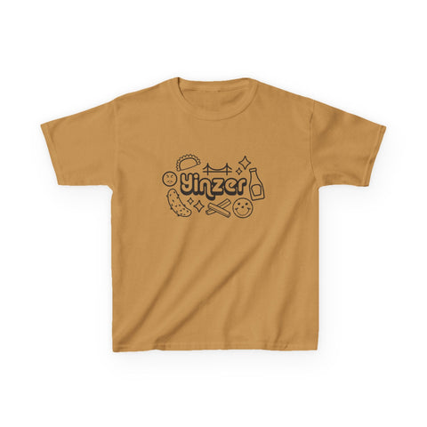 Yinzer Icon Doodles - Kids Graphic T-Shirt Kids Apparel - YinzerShop