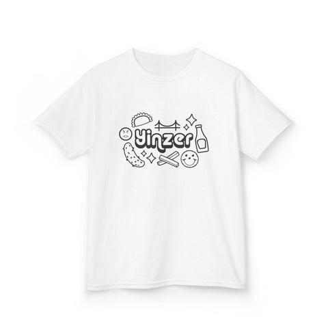 Yinzer Icon Doodles - Kids Graphic T-Shirt Kids Apparel - YinzerShop