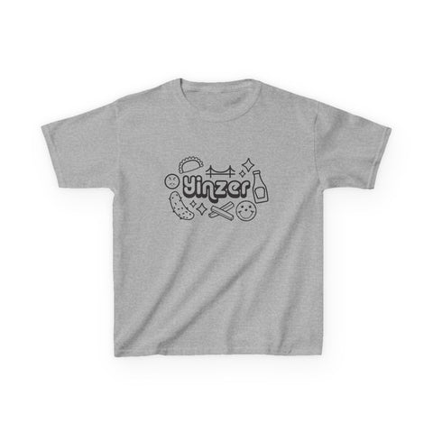 Yinzer Icon Doodles - Kids Graphic T-Shirt Kids Apparel - YinzerShop
