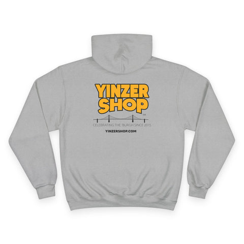 Yinzer Icon Doodles - Print on back - Champion Hoodie Hoodie - YinzerShop