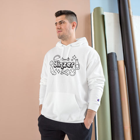 Yinzer Icon Doodles - Print on back - Champion Hoodie Hoodie - YinzerShop