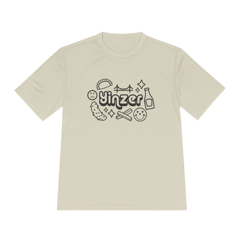 Yinzer Icon Doodles - Sport-Tek Unisex Moisture Wicking Tee T-Shirt - YinzerShop