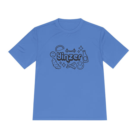 Yinzer Icon Doodles - Sport-Tek Unisex Moisture Wicking Tee T-Shirt - YinzerShop