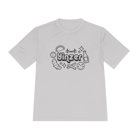 Yinzer Icon Doodles - Sport-Tek Unisex Moisture Wicking Tee T-Shirt - YinzerShop