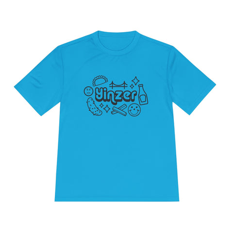 Yinzer Icon Doodles - Sport-Tek Unisex Moisture Wicking Tee T-Shirt - YinzerShop