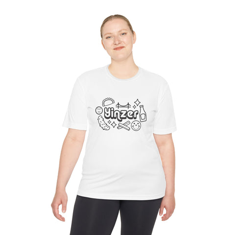 Yinzer Icon Doodles - Sport-Tek Unisex Moisture Wicking Tee T-Shirt - YinzerShop
