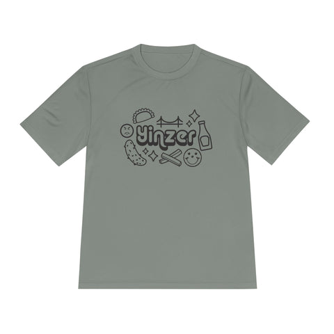 Yinzer Icon Doodles - Sport-Tek Unisex Moisture Wicking Tee T-Shirt - YinzerShop