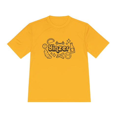 Yinzer Icon Doodles - Sport-Tek Unisex Moisture Wicking Tee T-Shirt - YinzerShop
