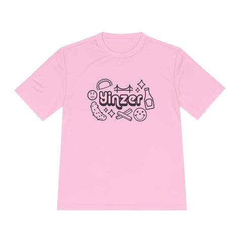 Yinzer Icon Doodles - Sport-Tek Unisex Moisture Wicking Tee T-Shirt - YinzerShop