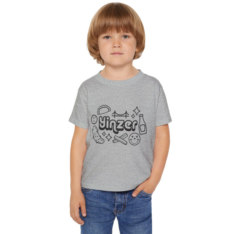 Yinzer Icon Doodles - Toddler T-Shirt Kids Apparel - YinzerShop